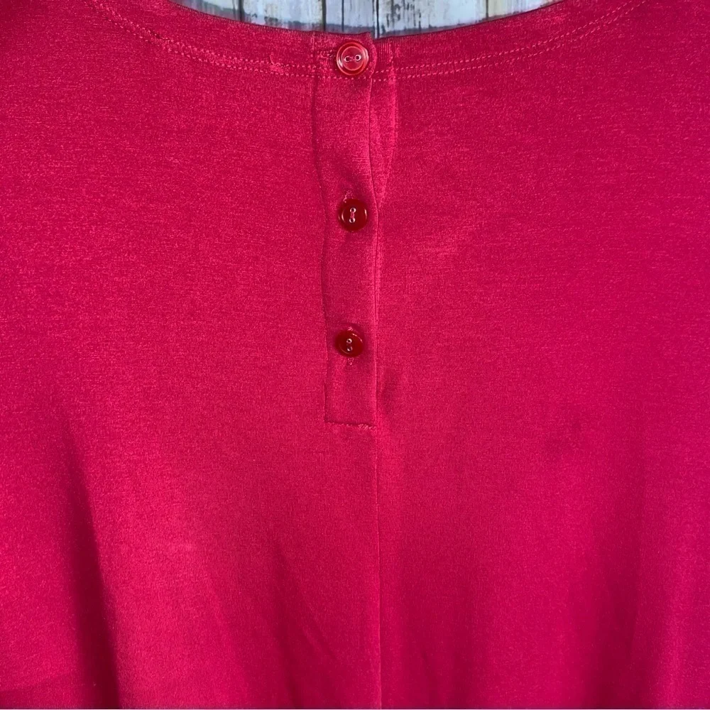 Eileen Fisher Red Jersey Tunic/Dress